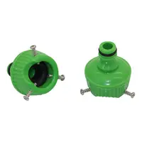 2Pcs Universal Water Faucet Adapter with Fastening Bolt Garden Watering 16-22mm Tap Pipe Snap Connector Irrigation Tube Fitting 1