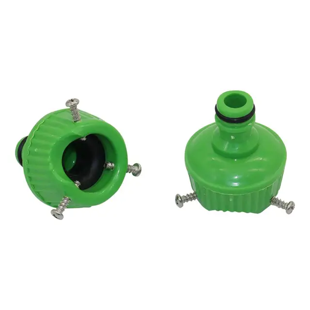 2Pcs Universal Water Faucet Adapter with Fastening Bolt Garden Watering 16-22mm Tap Pipe Snap Connector Irrigation Tube Fitting 1