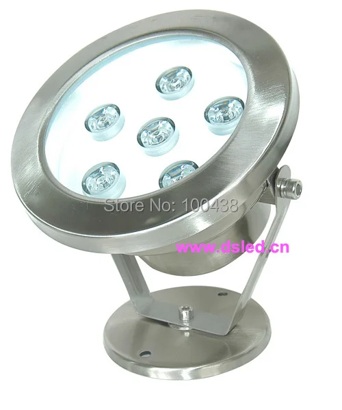 

CE,IP68,stainless steel,high power 18W LED pool light,underwater LED light,6X3W,24V DC,DS-10-12-18W,2-Year warranty