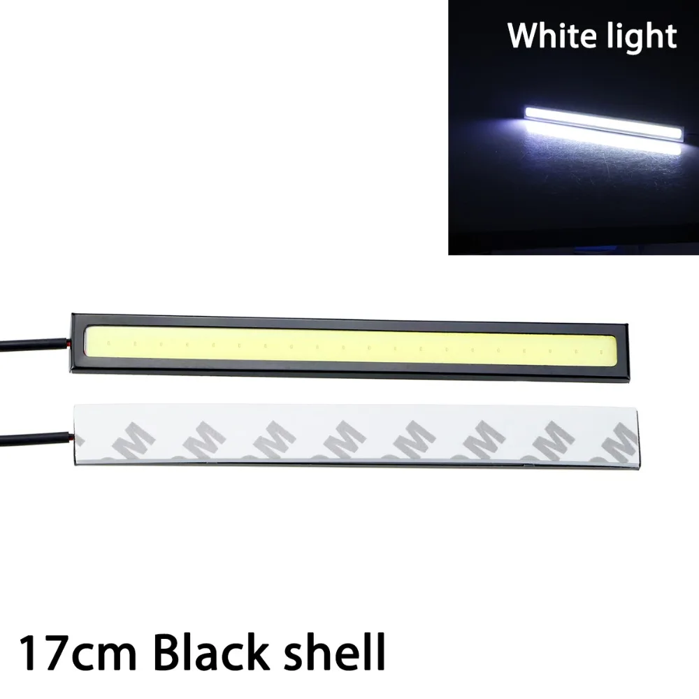 2 шт. Автомобильный светодиодный дневные ходовые огни ультра яркий DC 12 В 17 см водонепроницаемый авто DRL COB вождения Противотуманные фары DHO DRL