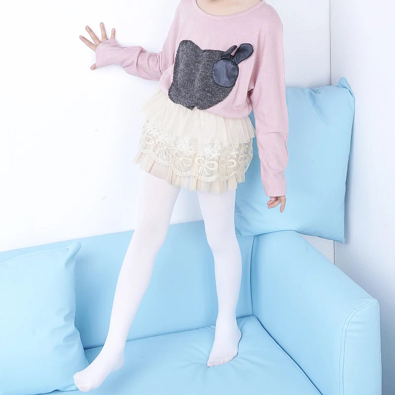 

2018new Fashion Candy color Spring and autumn models Foot Children Velvet 1 piece Pantyhose Dancing socks