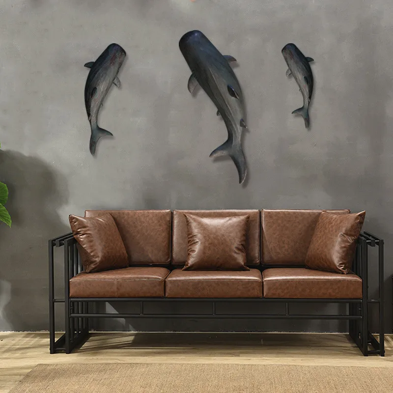 

Shark Wall Decor Fish Wall Ornaments Resin Retro Decorative Creative Model Wall Hanging Decoration X'max Gift