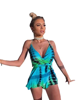 

Spring Summer Women Jumpsuit Bodycon Playsuit Bodysuit Overalls Rompers Plus Size Fashion Print Strap Jumpsuits