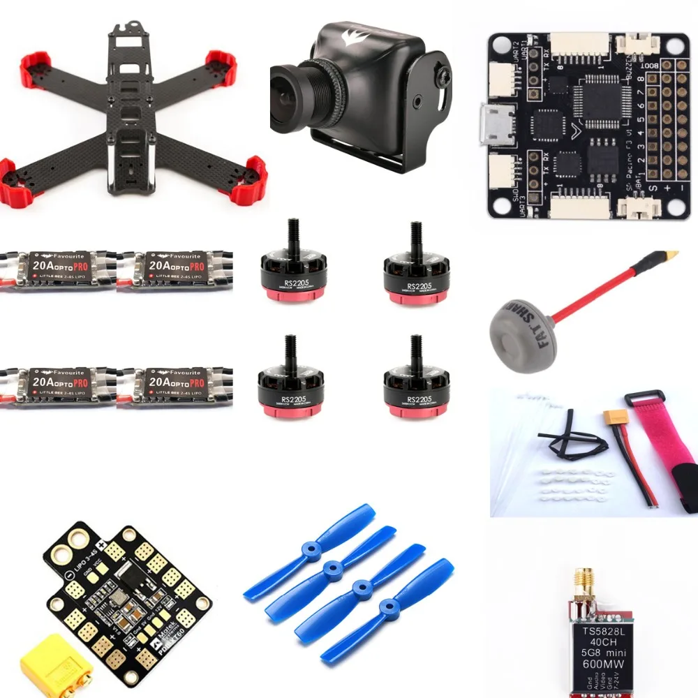 FPV Racing Mini Drone QAV180 FPV Frame Kit With Runcam Swift Camera LittleBee 20A OPTO PRO
