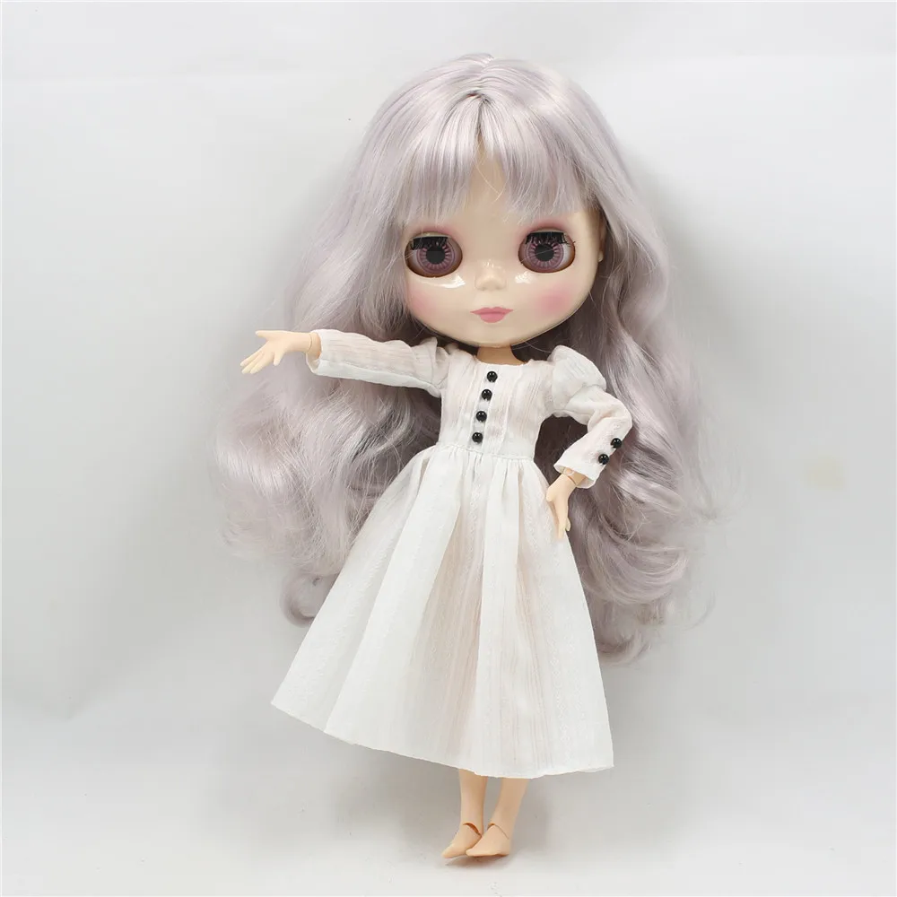 Neo Blythe Doll Elegant White Dress 2