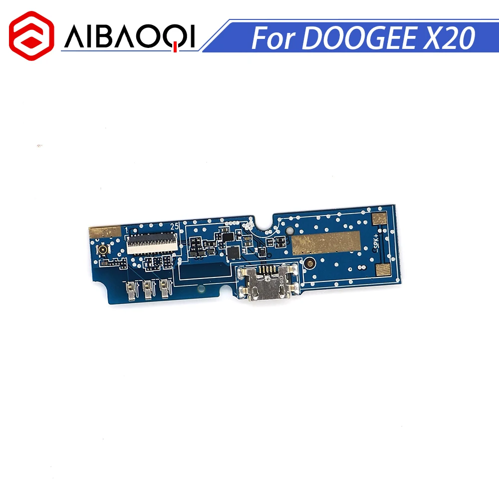 AiBaoQi usb разъем плата зарядки Для Doogee X20/X20L мобильного телефона Flex зарядка кабелей модуль телефона Mini USB порт