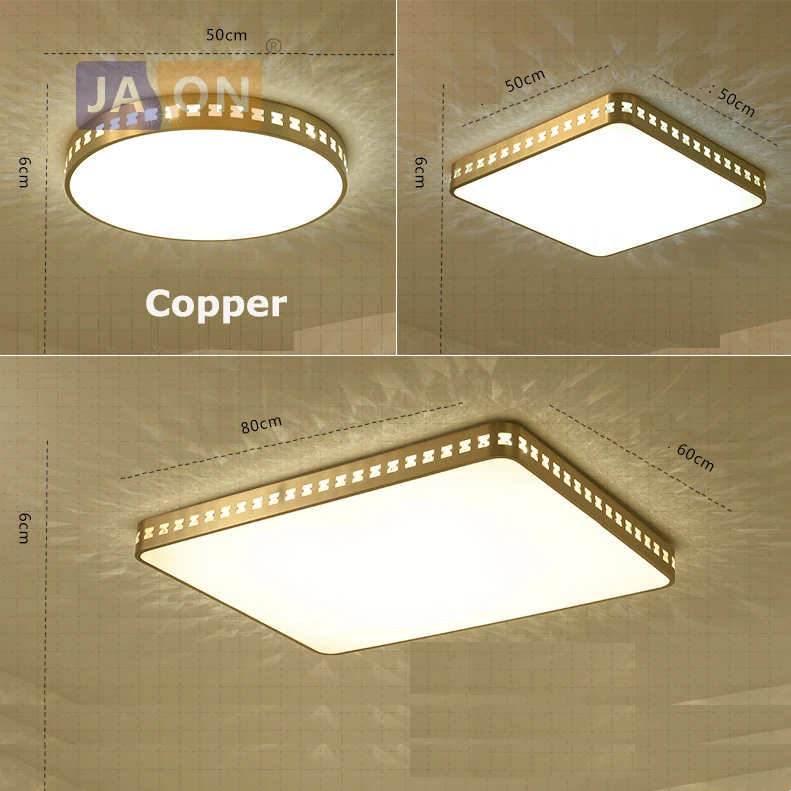 

LED Nordic Copper Crystal Acryl Round Square Rectangle 6cm Height Chandelier Lighting LED Lamp LED Light For Foyer Bedroom