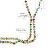 Neoglory-strass autrichiennes colorées, collier à chaîne longue, perles rondes, breloques, robe de soirée tendance, cadeau classique d'été ► Photo 3/6