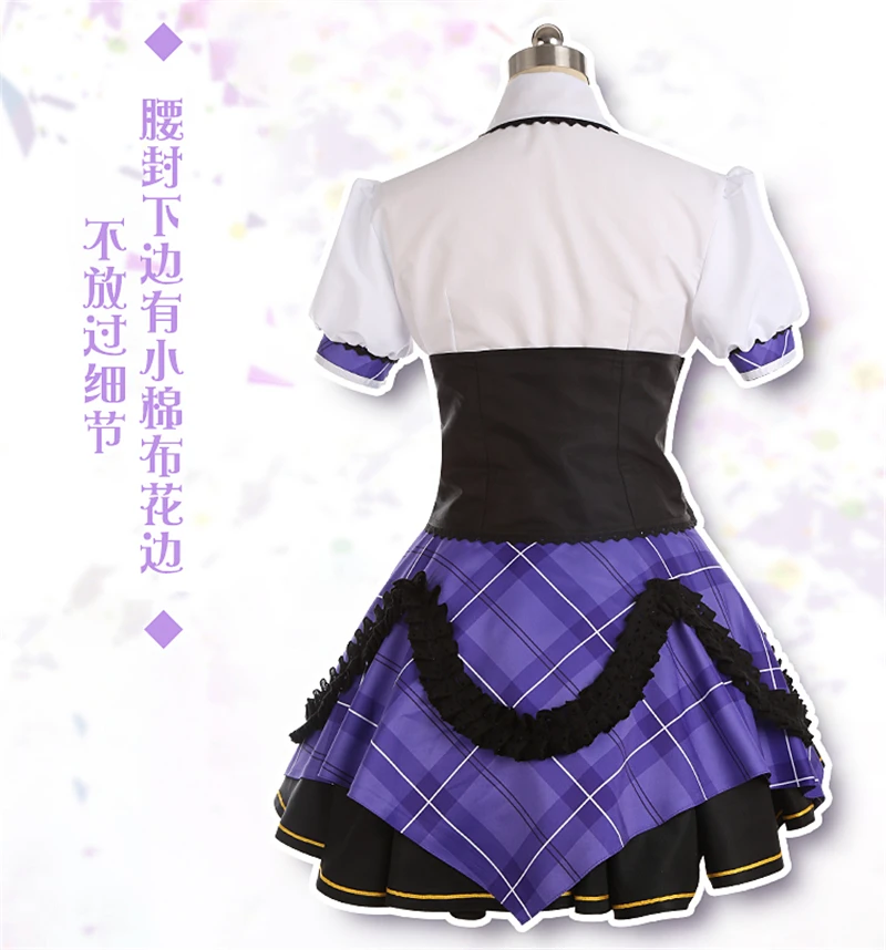 Японского аниме IDOLM @ STER Золушка обувь для девочек Рин Сибуя косплэй костюм Индивидуальный заказ красивое платье