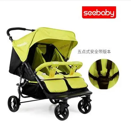 Детская двойная коляска seebaby parm cart многофункциональная складная Коляска|Двойная