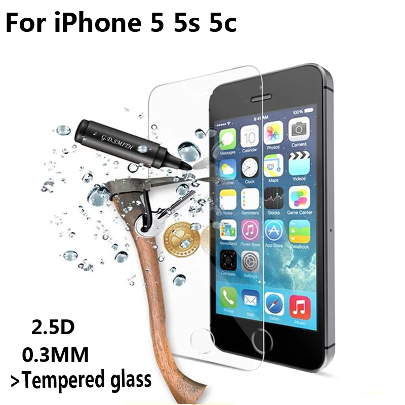 NOTOW 0.26mm 2.5D Premium Tempered Glass Screen Protector For iPhone 5