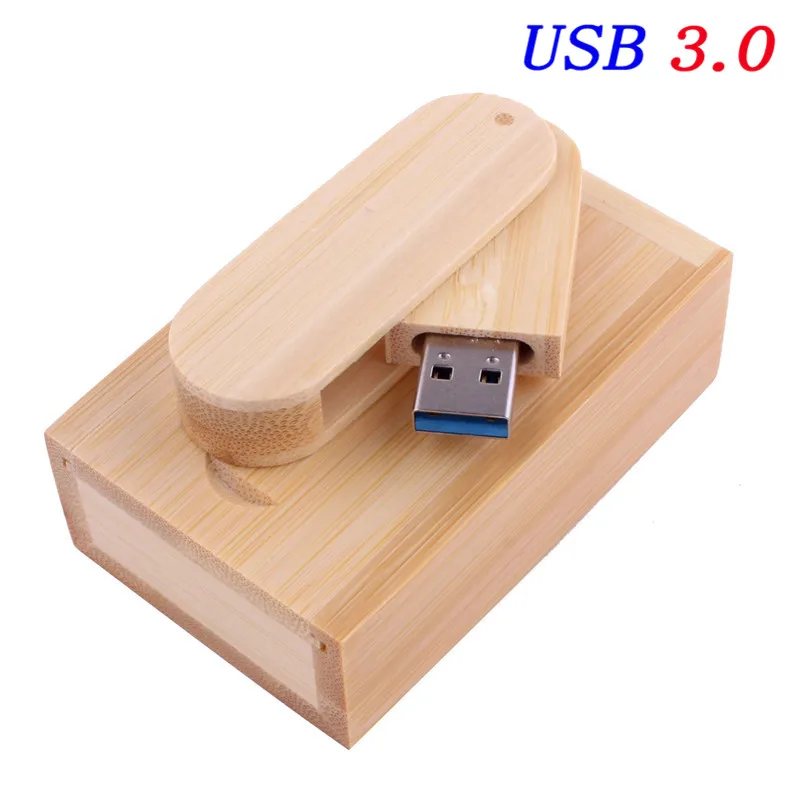 JASTER USB 3,0 логотип на заказ Деревянный USB+ коробка USB флэш-накопитель Флешка 8 Гб 16 г 32 Гб 64 Гб карта памяти фотография свадебный подарок - Цвет: Bamboo