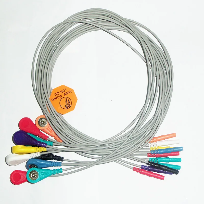 Din стиль holter 10 свинцовый leadwire ECG snap электрод|electrode|electrodes electrodeselectrode ecg |