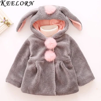 

Keelorn Baby Girls Jacket 2020 Spring Winter Outerwear for Faux Fur Fleece Coat Warm Jacket Xmas Snowsuit for Girl Coat 1-4Y
