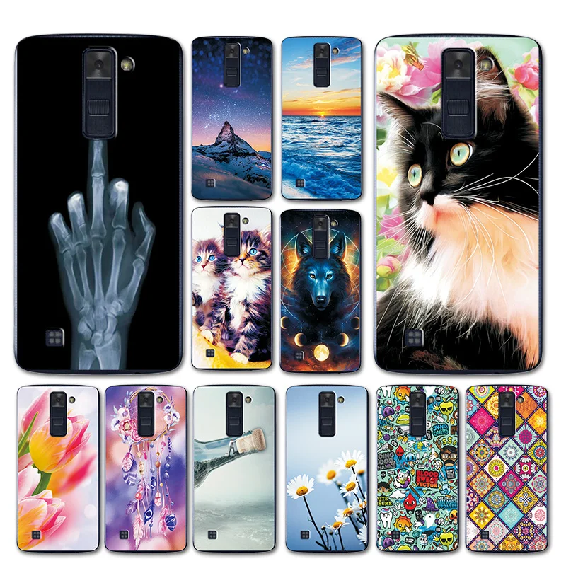 

Beautiful Fundas For LG K7 M1 Tribute 5 Cases Cover Love Heart Phone Shell For LG K8 K350E K350N 5.0" Phone Bags Case