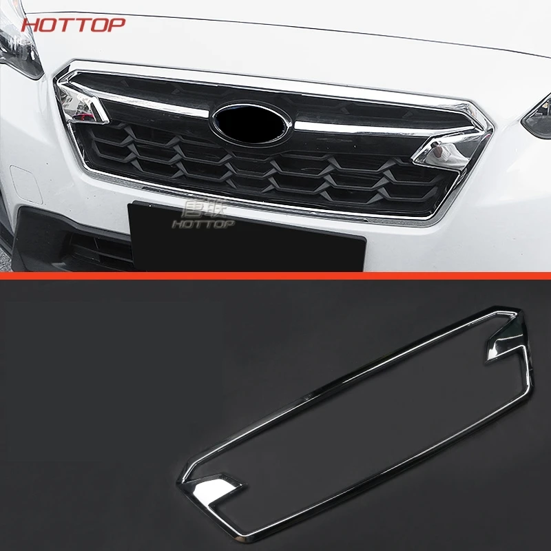 Front Middle Grille Grill Cover Trim Frame Decoration For Subaru Crosstrek XV Impreza Hatchback 2018 ABS Exterior car styling