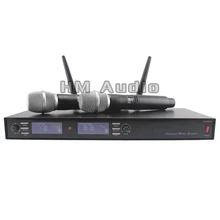 New High Quality Professional Dual Wireless Microphone System stage performances a two wireless microphone