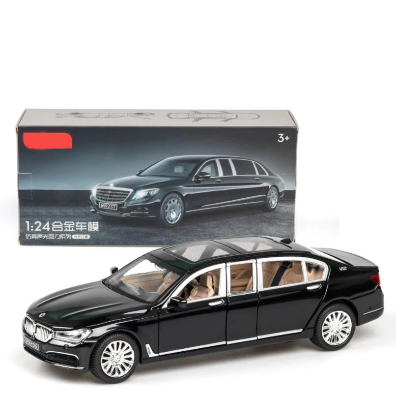 1:24 игрушечный автомобиль отличного качества 760LI Металлический Игрушечный Автомобиль литой автомобиль Diecasts& игрушечные транспортные средства Модель автомобиля игрушки для детей