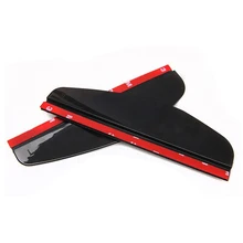 PVC Flexível Universal Traseira Do Carro-Espelho retrovisor Chuva Sombra Rainproof Blades Carro de Volta Espelho Sobrancelha Capa de Chuva, preto