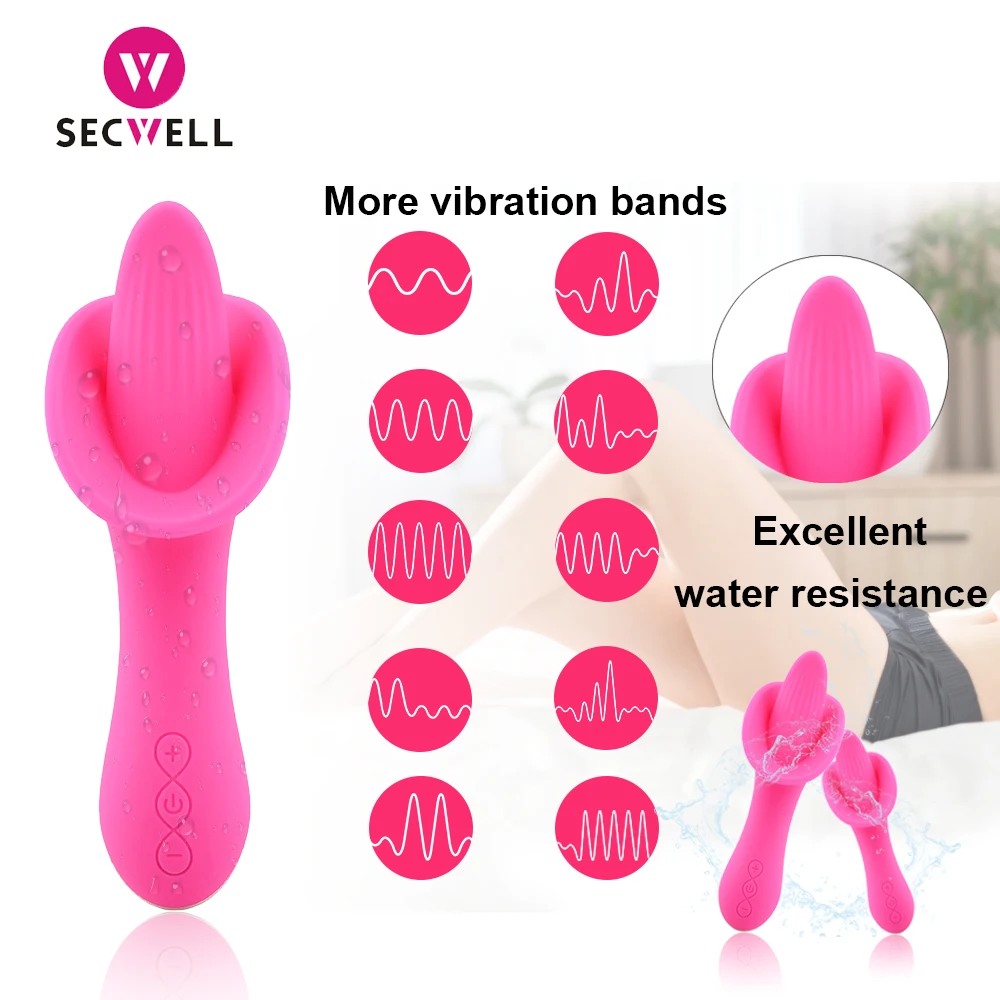 Язык G spot вибратор тренажер влагалища Стимулятор клитора соска Массажер киска