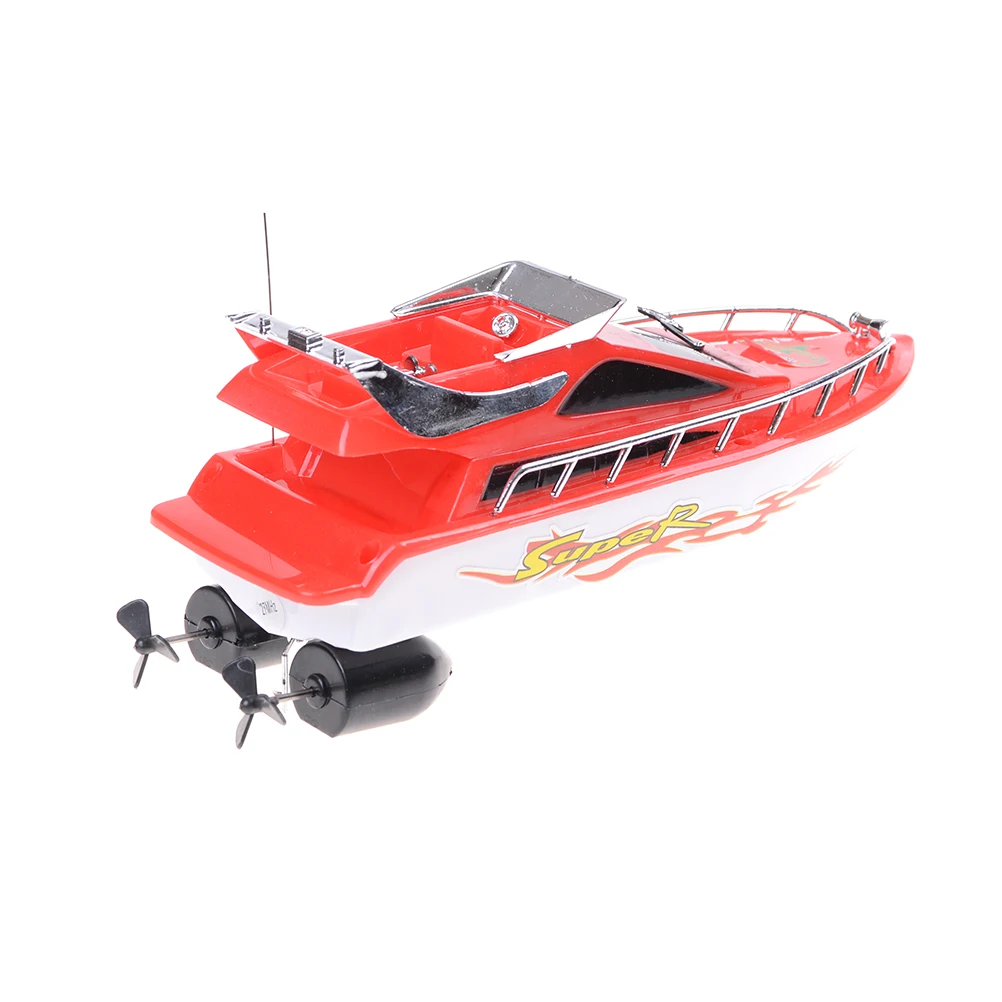 RC Boat Ship RC Boat High Speed Remote Control Boats Electric Plastic Waterproof Toys Model Ship Sailing for Chirldren