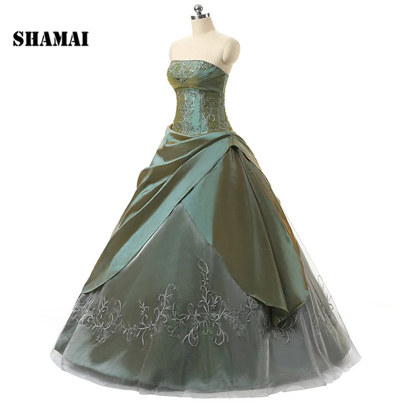 SHAMAI в зубчатая вышивка бисером на шнуровке сзади бальное платье Бальные платья Abendkleid Hochzeitskleid M0230