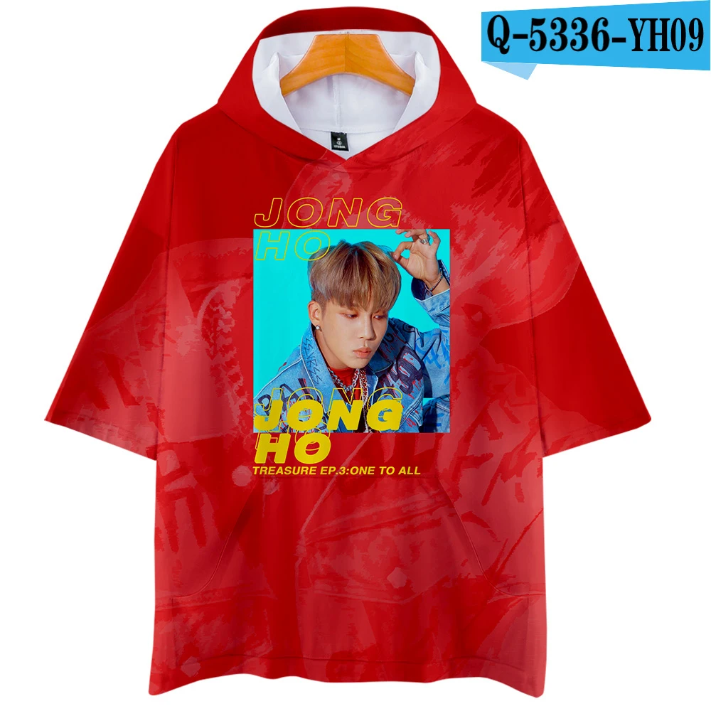 Young style ATEEZ 3D толстовки новые с коротким рукавом модная летняя футболка классная и дышащая футболка с коротким рукавом Kpop ATEEZ Повседневная - Цвет: A