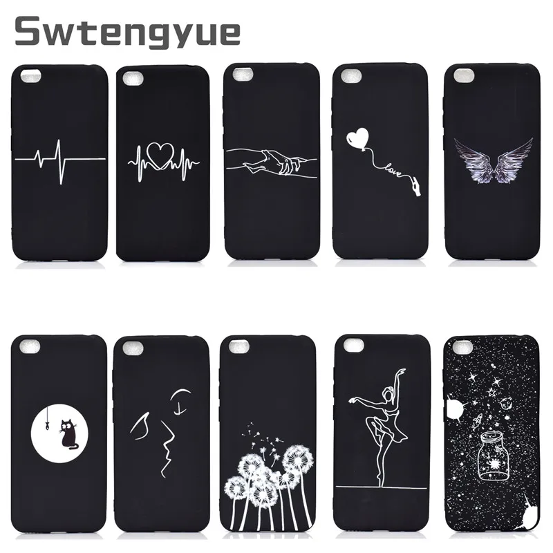 

Soft TPU Pattern Case For Fundas Xiaomi Redmi GO Cover Abstract Art Lover Silicone Black case For Xiaomi Redmi GO case capa