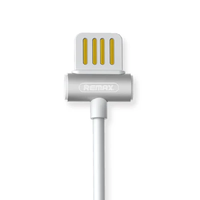 Remax TPE корпус из сплава 2.1A Зарядное устройство для синхронизации данных Micro USB кабель для huawei samsung/redmi 8 pin для зарядки Кабели для IPhone X 7 8 plus - Цвет: Белый