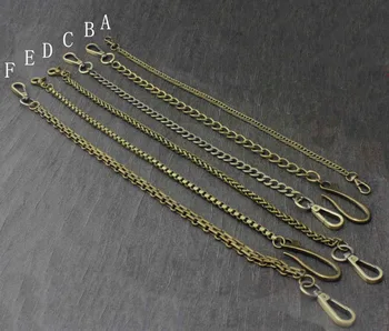 

Basic Simple Metal Biker Wallet Chain Vintage Brass color 5 Style 5 size