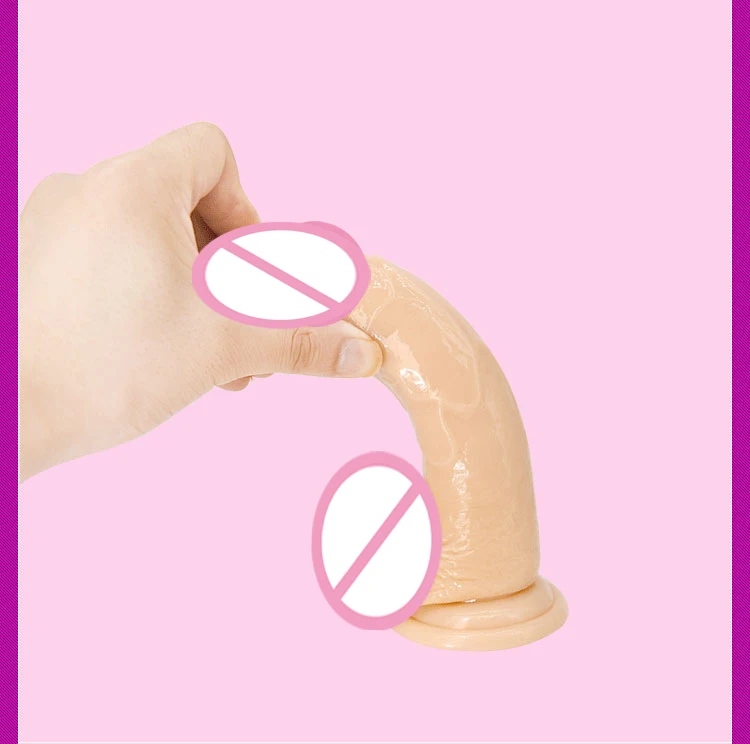 For female Crystal Penis Transparent Dildo Realistic Suction Cup Dildo Male Rubber Penis Artificial Penis toys for Women