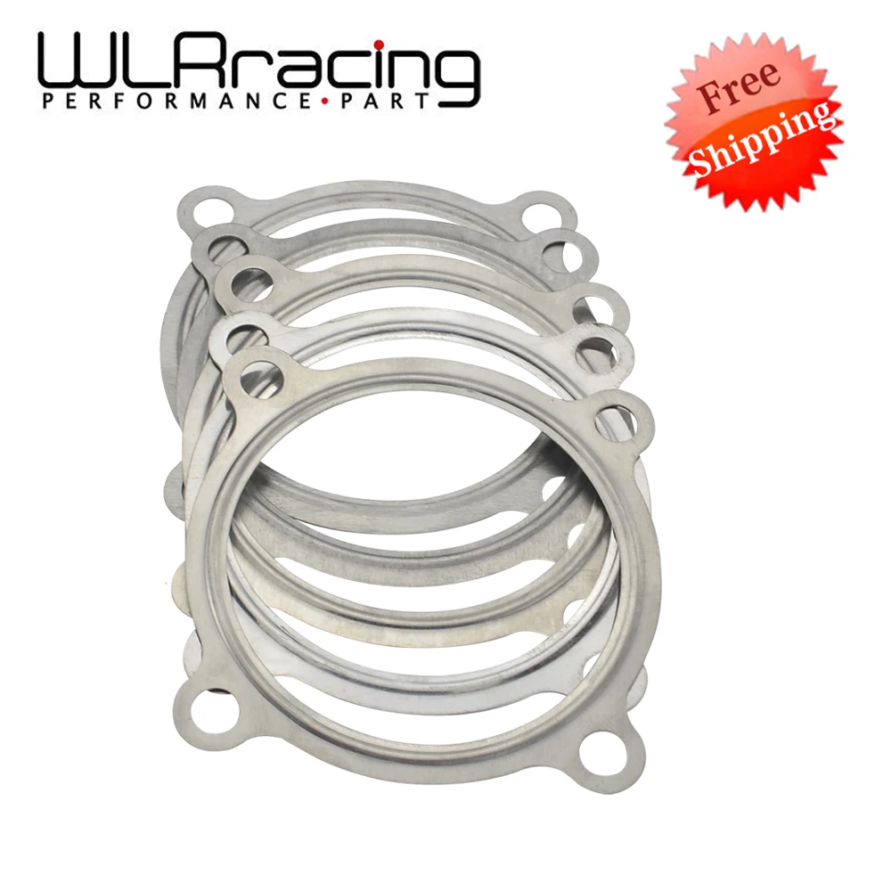 WLR RACING 5 pcs GT Turbo Turbine outlet gasket Stainless Steel304