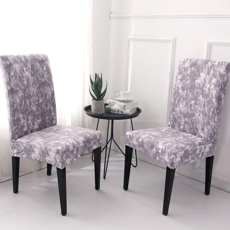 Мозаика марокканский Стиль чехлы на стулья со спинкой эластичный геометрический Кухня стул чехол Современная Обеденная чехлов съемный