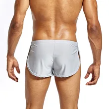Популярные мужские боксеры шорты с низкой талией дышащие повседневные крутые однотонные подарок для друга спортивные 19ING