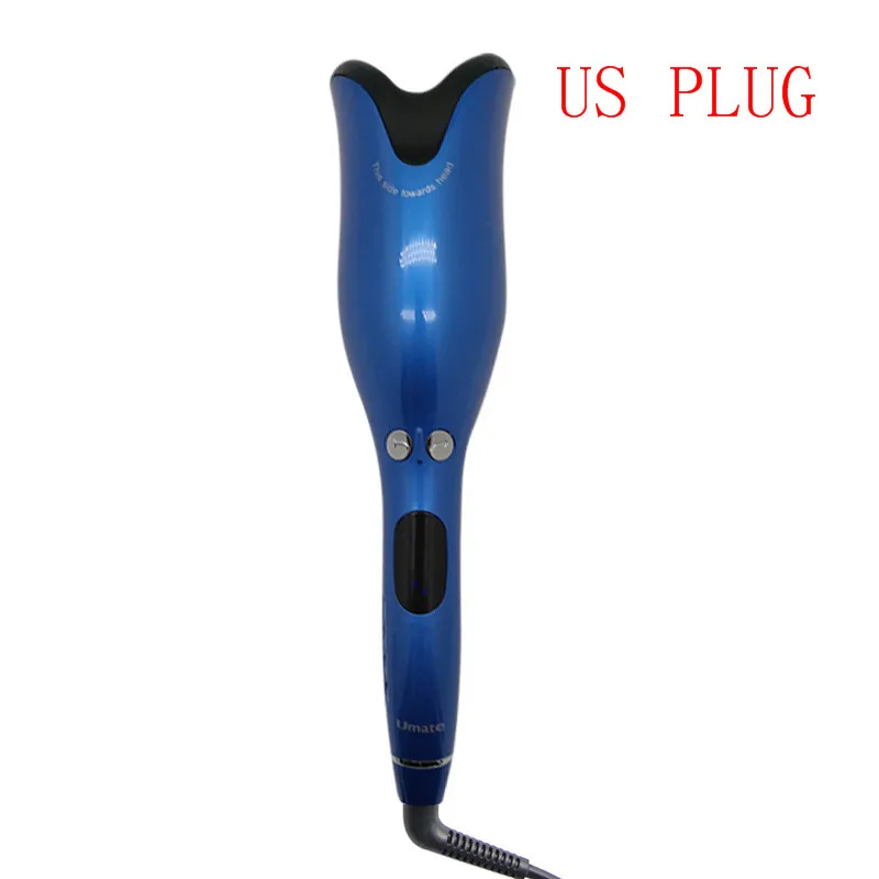 US PLUG Прямая поставка, автоматическая Плойка для завивки волос, палочка для завивки волос, 1 дюйм, вращающаяся керамическая палочка для завивки волос, волшебная палочка для завивки волос, салон - Цвет: US PLUG