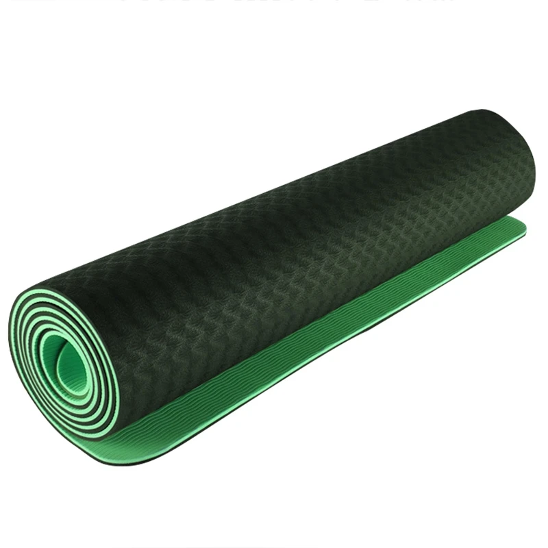 6 мм Tpe коврик для йоги, Защита окружающей среды, противоскользящий, расширяющийся и утолщенный, для начинающих, для фитнеса, коврик для йоги