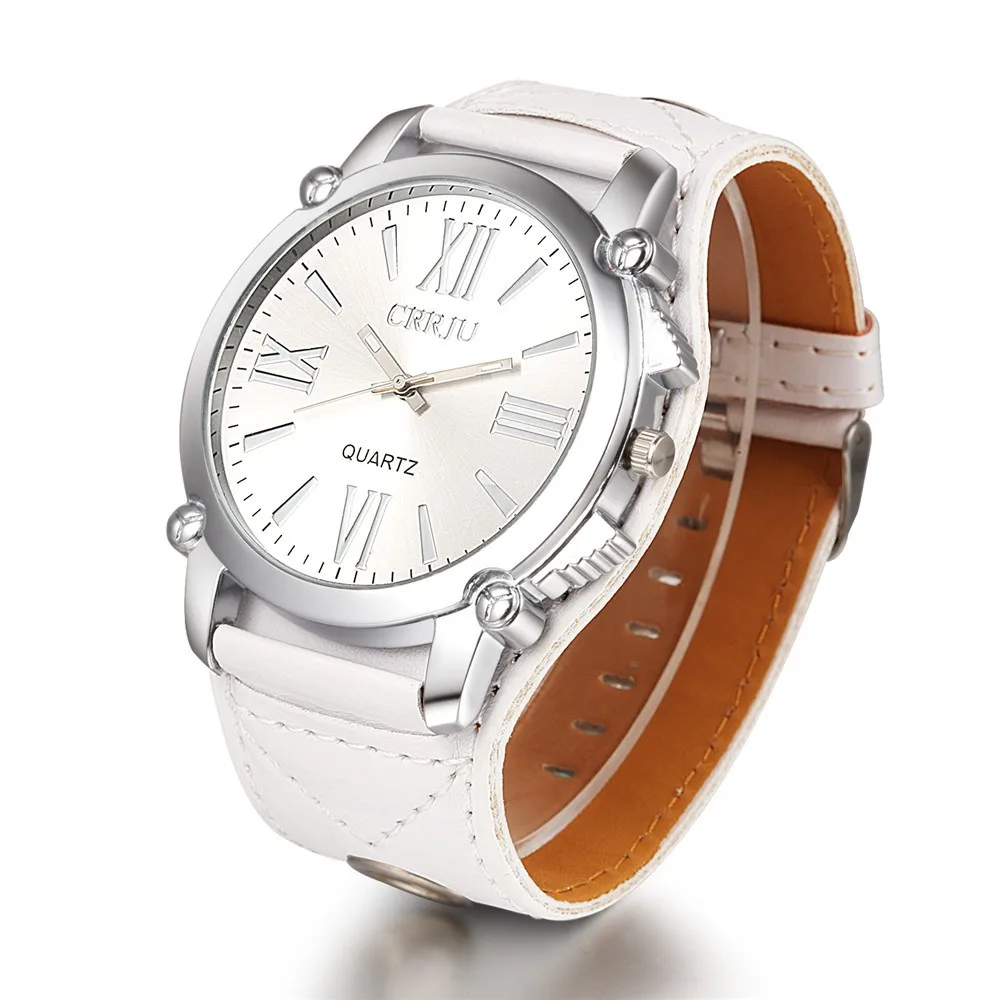 CRRJU NEW High Quality Brand PU Leather Watch Women Ladies Fashion Dress Quartz Wristwatch Roman Numerals Watches Christmas gift CRRJU NEW High Quality Brand PU Leather Watch Women Ladies Fashion Dress Quartz Wristwatch Roman Numerals Watches Christmas gift