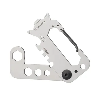 

EDC Multitool Card Outdoor Camping Riding Key Chain Multi Tools Mini Pocket Tool 10 in 1 Multi-functional Cards Stainless Steel