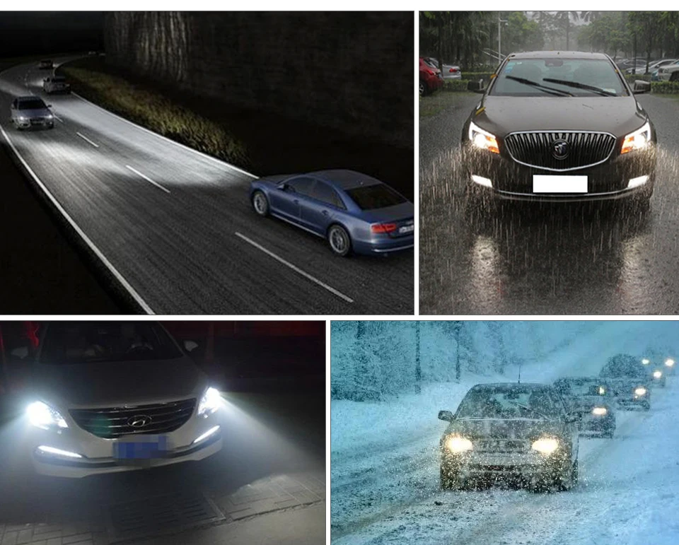 H7 Led H4 Car Bulb H1 H11 Fog Lamp Hb4 Fanless Car Lamp 6500K 12V Led CSP Chips 80Wset 9005 Hb3 LED Auto-styling Headlight 9006 (14)