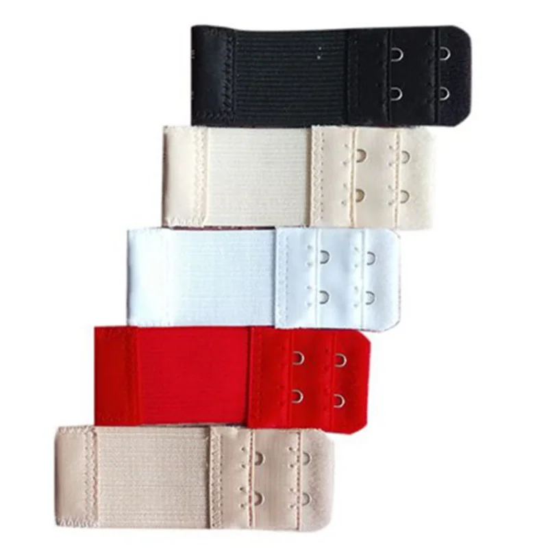 Elastic Band Bra Extender Two Row 2 Hook Bra Extension Strap Hook Clip