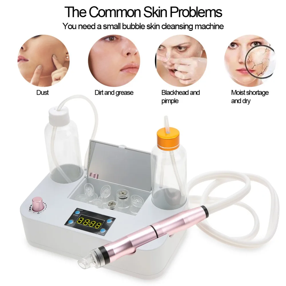 Portable Oxygen Spray Water Injection Beauty Machine Blackhead Clean Skin Rejuvenation Small Bubbles Vacuum Suction Beauty Tools