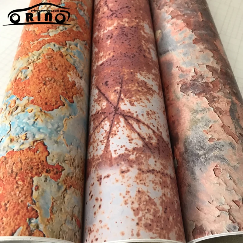 

Self Adhesive Sticker Bomb Rusty Vinyl Film Rust Car Wrap Foil With Air Bubble Styling Rusty Car Motorbike Scooter Sticker Decal