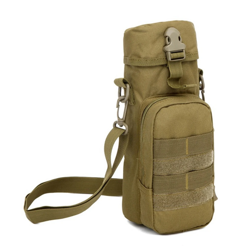 

Molle Pack Holder Outdoor Nylon Military Kettle Bag Climbing Crossbody Multifunction Durable Water Bottle Pouch Tactical Camping