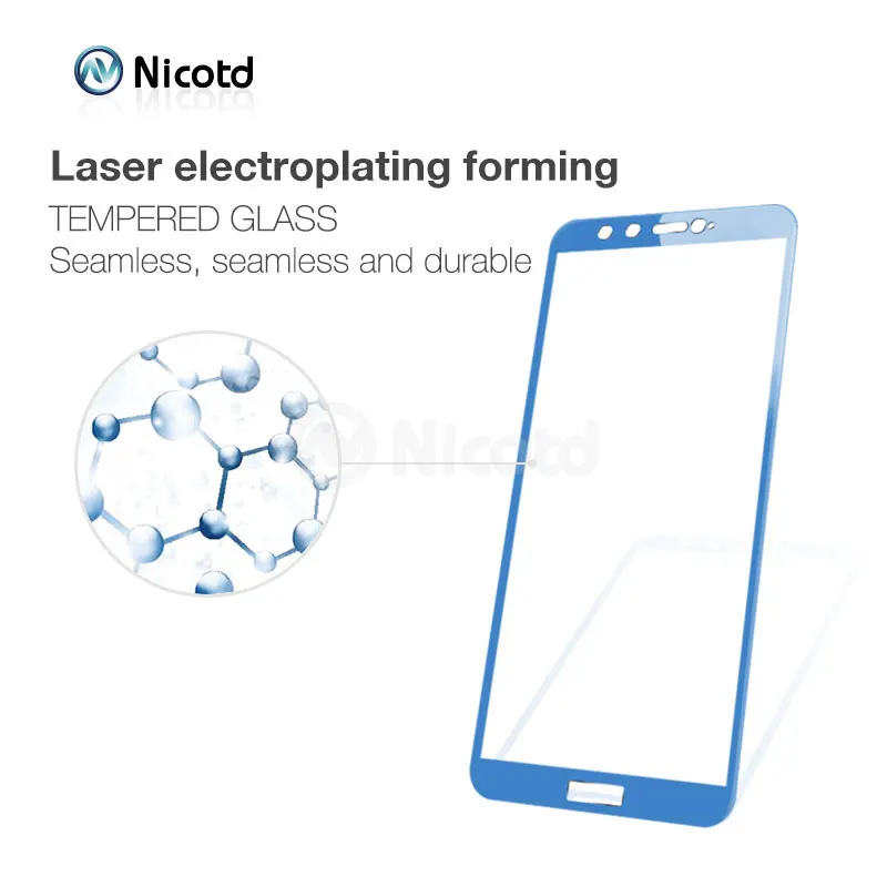 Nicotd Full Cover Tempered Glass For Huawei Honor V10 V9 Screen Protective Film For Honor 9 Lite V10 V9 Tempered Glass (5)
