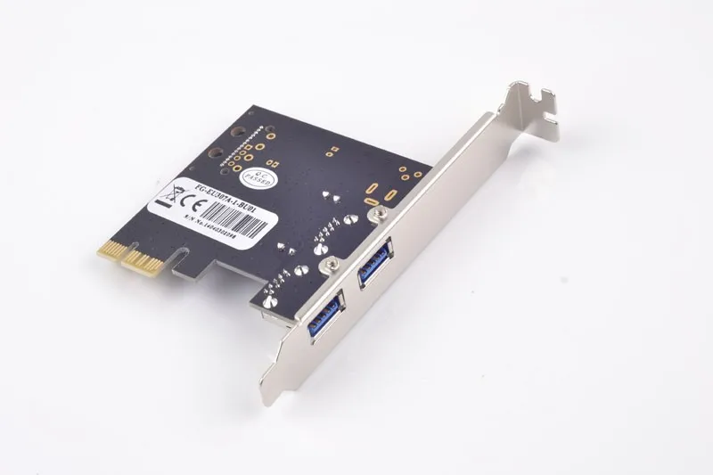 Внешний 2 порта USB3.0 PCI-Express X1 контроллер карты адаптер + 15Pin SATA питания