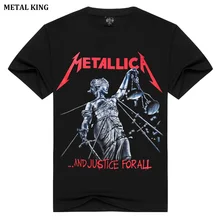 METAL KING Women’s Metal Rock T Shirt Classic Music Metallica Punk Shirt Camisetas Mujer Summer Tops Ladies Pullover TShirt