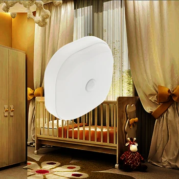 

Under Cabinet Light PIR Motion Sensor Lamp Wireless Smart LED Puck Night Light For Warbrobe Closet Stair Bedroom Kitchen