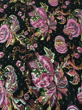 

big flowers brocade jacquard dress fabric,metallic jacquard fabric,women dress or coat thick polyester fabric tissue