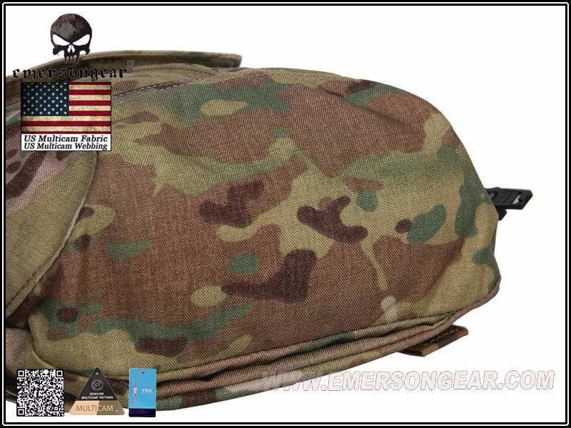 Emersongear-バックパネル付きポーチ,ジッパー付き,マルチカメラ