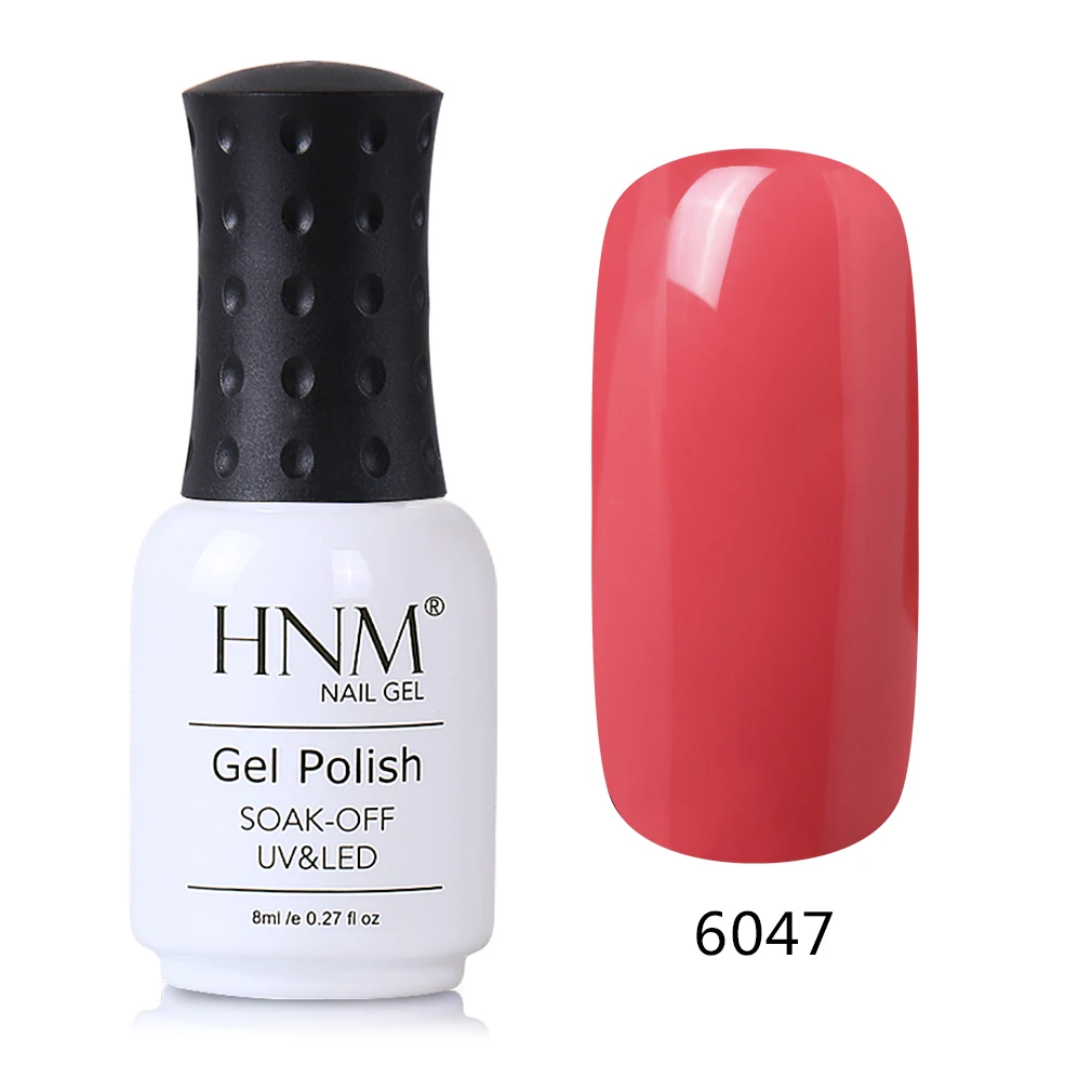 HNM 3 в одном 8 мл гель для ногтей без основы верхнее покрытие гель лак для ногтей чистый Цвет замочить от УФ светодиодный Полупостоянный Гибридный гель лак чернила - Цвет: 6047